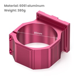 NymoLabs 80mm Diameter Aluminum CNC Spindle Holder Spindle Mount Only for NBS-6040, NBX-5040