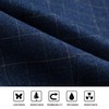 Hisdern Men’s Formal Plaid Wedding Reception Suit Waistcoat in Cotton,