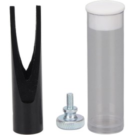 Herramienta de Afilado de Lápiz de Cejas, Tornillo de Ajuste de Fijación Firme, Sacapuntas de Lápiz de Cejas de Pico de Pato, Ayuda para Microblading, Belleza de Cejas (Negro)