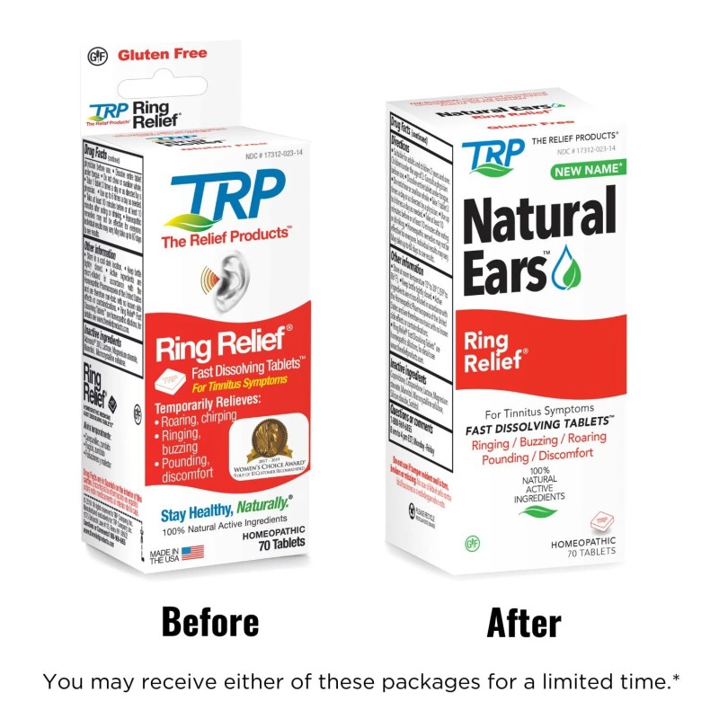 TRP THE RELIEF PRODUCTS 70 Count Tinnitus Relief Rings Homeopathic