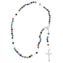 GlassOfVenice Murano Glass Millefiori Italian Rosary - Multicolor