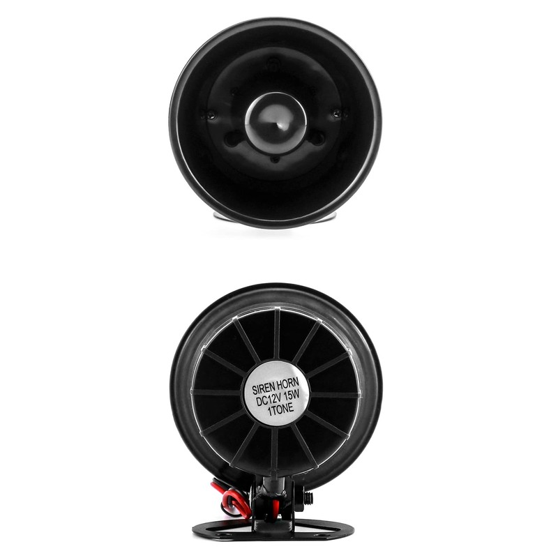 QWORK Electric Siren Horn, 2 Pack DC 12V Security Loud