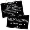 Working from Home Sign PVC Sign for Front Door Home