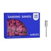 AIRSEE Sanding Bands for Electric Nail Drill 100 Piece Set