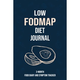 Low-FODMAP Diet Journal: 3-Month Food Diary and Symptom Tracker in 6”x9” size | Dark Blue