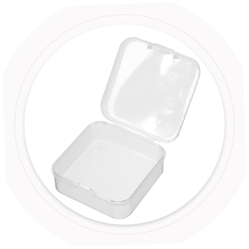 jojofuny 1 Set Mini Beads Storage Box Transparent Jewelry Organizer