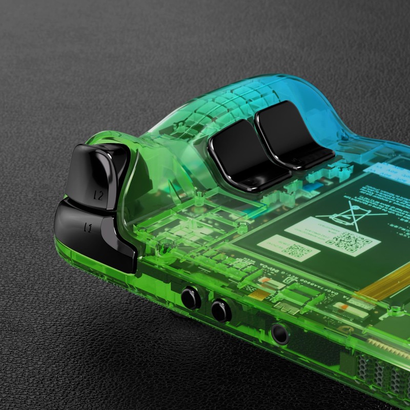 eXtremeRate Carcasa Compatible con Steam Deck LCD Accesorios Placa de
