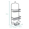 BATH Organizador Para Regadera Color Negro De 60 X 24