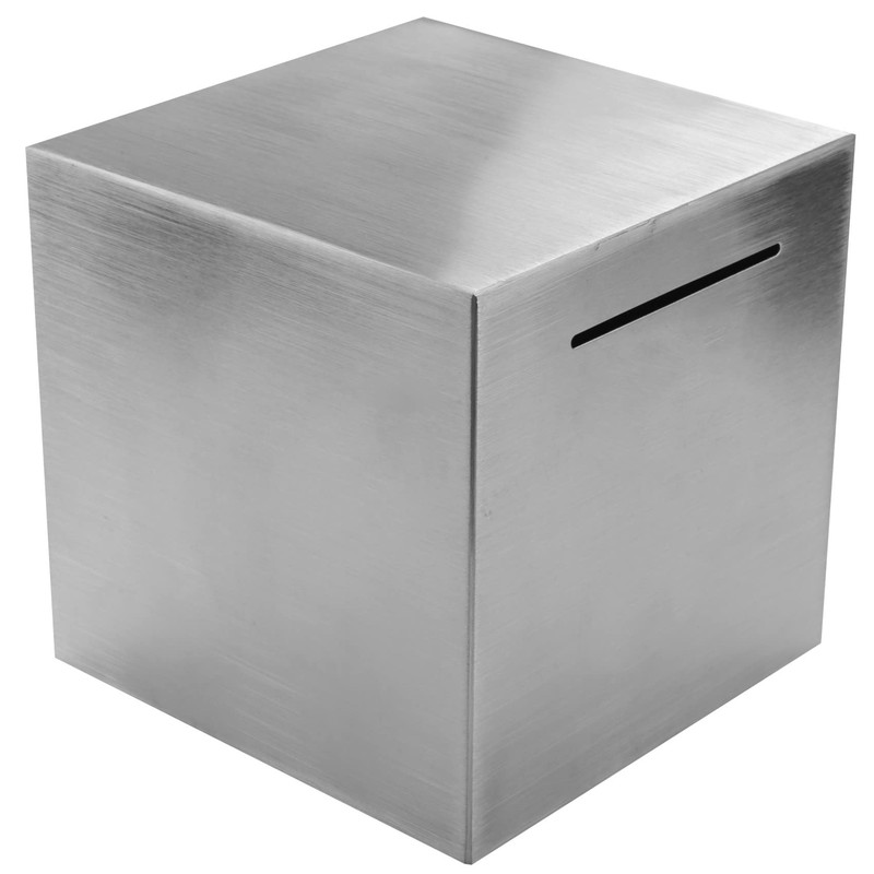 Stainless Steel Money Box, Safe Box for Children, Cannot Save,