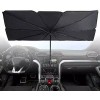 Alrisco Large Foldable UV Sun Visor Umbrella for Car Windshield (2 Pack)