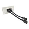 2 Ports HD Multimedia Interface 2.0 Wall Plate 4K 60Hz