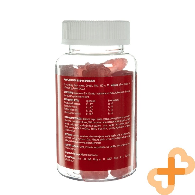 PROVISOR Lacto Bifido 60 Gummies Digestif Système Support Nourriture Supplément