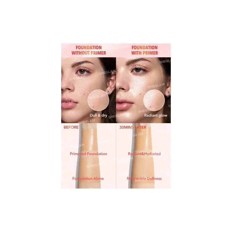 Sheglam Primer de Rostro Melon Melt Gel Hidratante para Todo