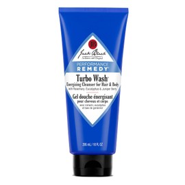 Turbo Wash Energizing Cleanser For Hair And Body by Jack Black for Men - 10 oz Body Wash