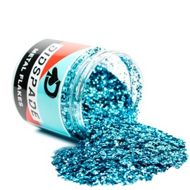 6oz Sky Dive 0.025" Large Metallic Flake | Premium Blue Glitter for Epoxy, Resin, Nail Art, Tumblers, Multi-Purpose