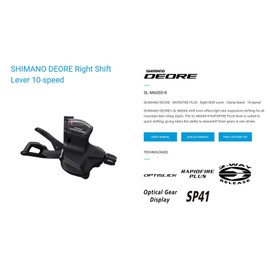 JGbike Compatible 10 Speed MTB 4pc groupset for Shimano Deore M6000 M4100: Right Shift Lever,Medium cage Rear Derailleur, HG500 11-42T Cassette or Sunrace 11-46T Cassette, KMC X10 Chain