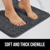 GORILLA GRIP Bath Rug Mat 30x20, Thick Soft Absorbent Chenille,