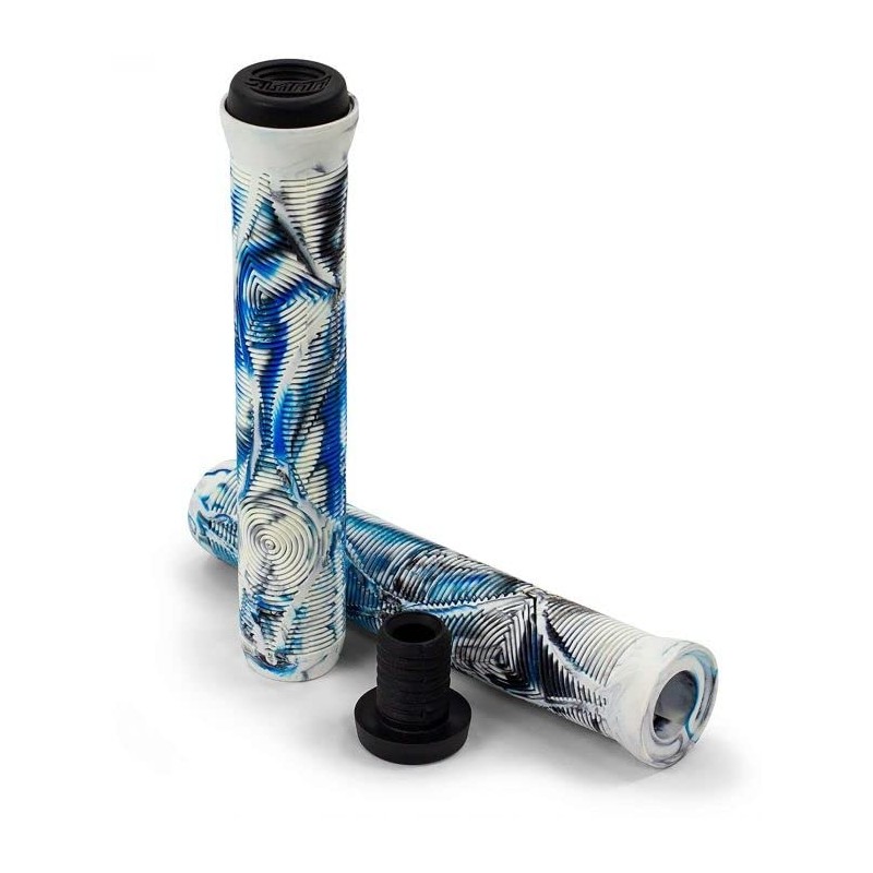 Slamm Scooters Team Swirl Bar Grips - Arctic (Multi-Colour) -