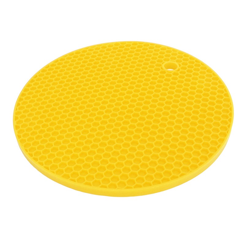 5Pcs Silicone Trivet Mat Square Round Honeycomb Hot Pad Non