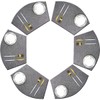 GoTCele Wedge Placemats for Round Dining Table Woven Vinyl Easy