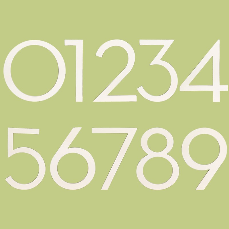 HASWARE Floating House Number 6 inch Stylish Door Numbers Alphabet