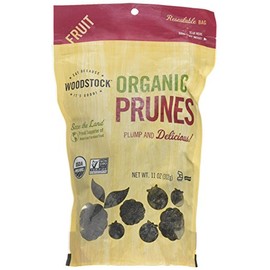 Woodstock Prunes, Organic, California Pitted, 11-Ounce (Pack of 2)