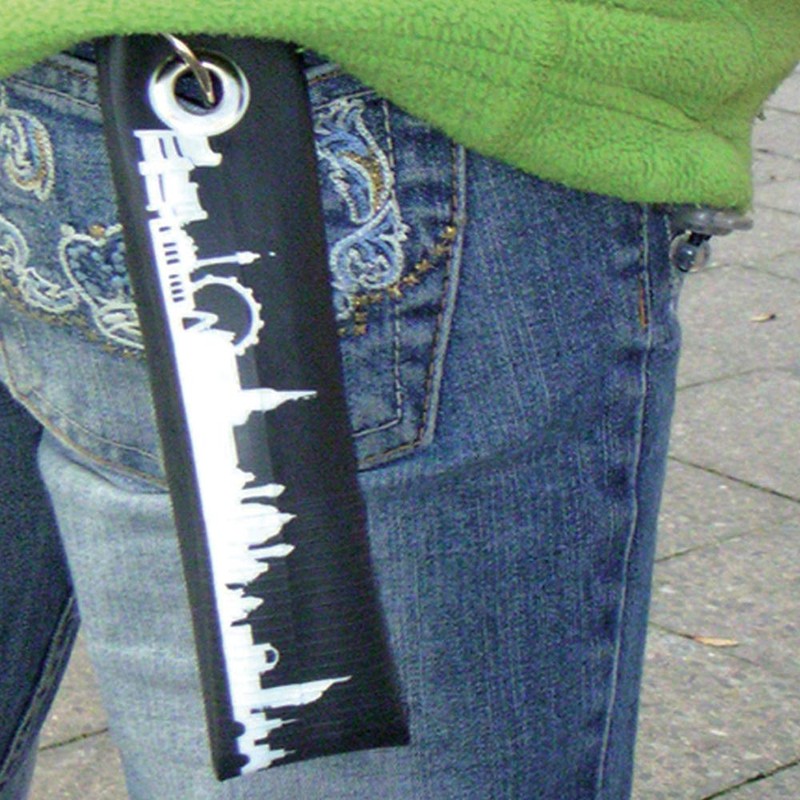 44spaces Keyring Düsseldorf Upycling Bicycle Inner Tube Gift Idea Men