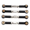 4Pcs RC Car Camber Links Black Aluminium Alloy Reduce Vibration