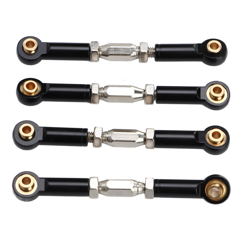 4Pcs RC Car Camber Links Black Aluminium Alloy Reduce Vibration