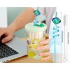 12pcs (6 Styles) Drinking Plastic Straws Reusable Outer Space Design