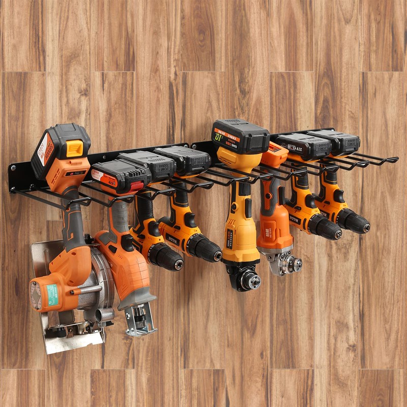 UU-Major Drill Holder Wall Mount,Power Tool Organizer,Heavy Duty Garage Tool