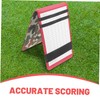WHAMVOX Golf Score Keeping Notebook Pu Scorecard Holder Texture for
