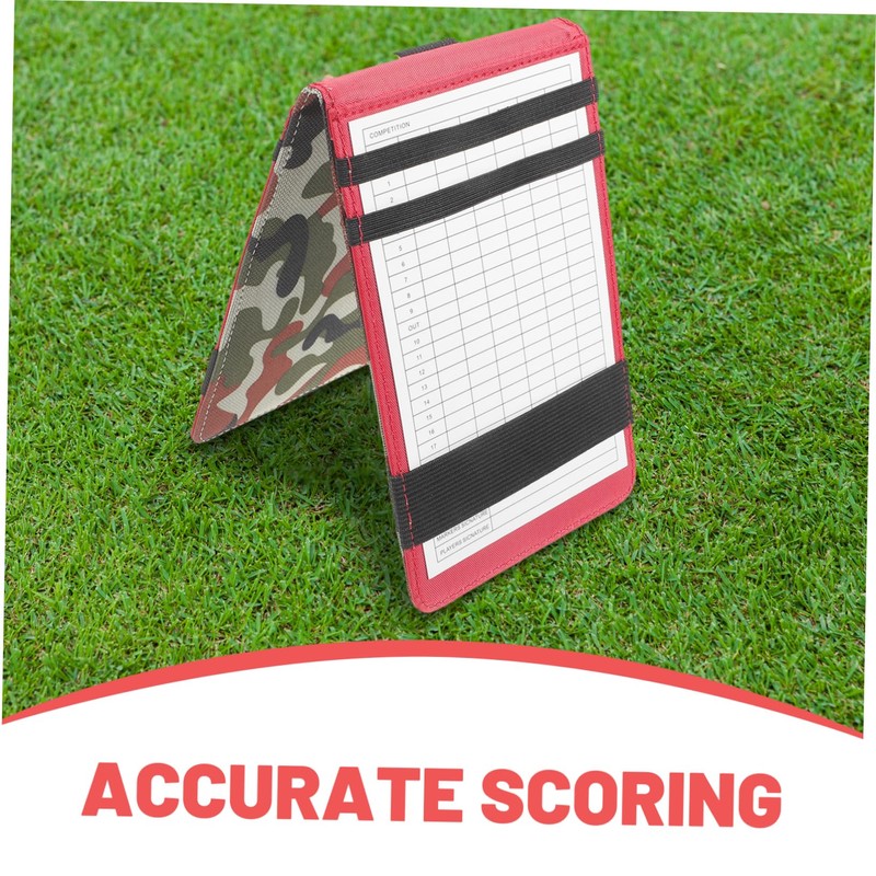 WHAMVOX Golf Score Keeping Notebook Pu Scorecard Holder Texture for