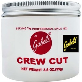 Gabel’s Crew Cut Butch Wax 3.5oz (Old school Oil Based) Hair Styling Pomade. Flake Free