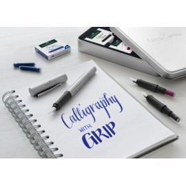 Faber-Castell Royal Pen Blue Ink Cartridge Refill Standard Erasable for Fountain Pens