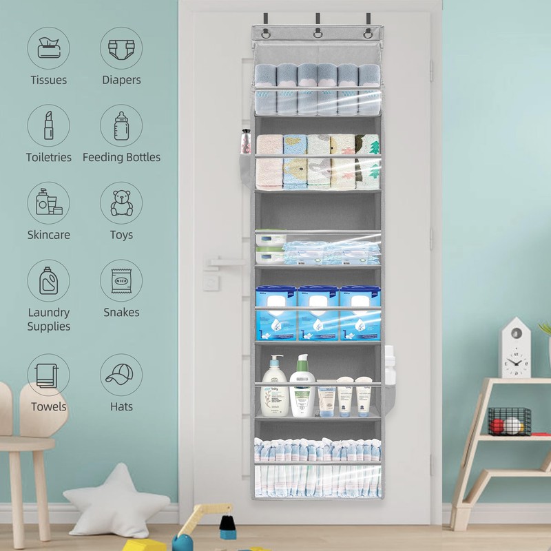 STORAGEIDEAS Over Door Organizer with 6 Extra Large Pockets 12