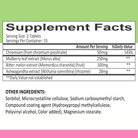 NiceTop Metabolic Activator, with Mulberry Leaf Extract, Vitamin C, PQQ, 30 Tablets