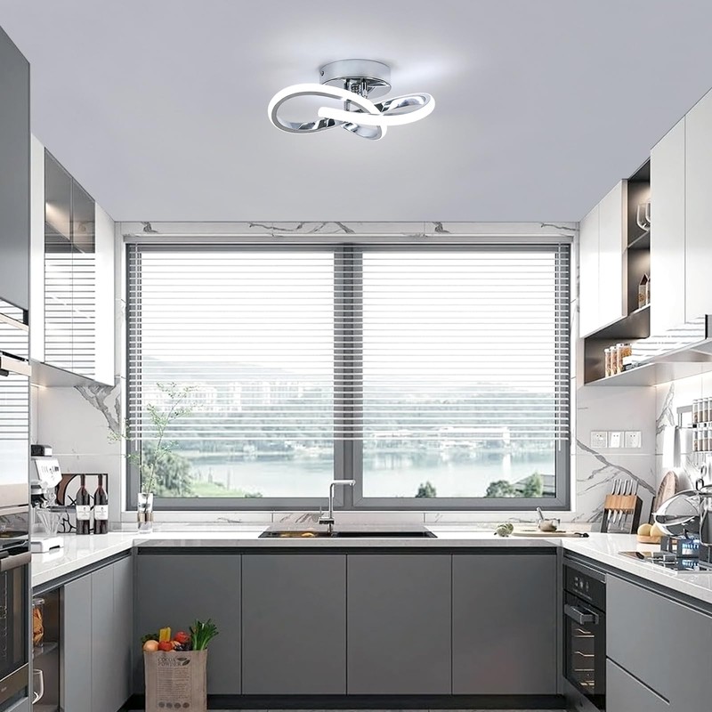 Toolight Ceiling Light LED Silver, 3000 K, 25 cm