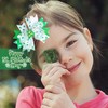 AIUPUOC St. Patrick's Day Hair Bow for Girls Shamrock Hair