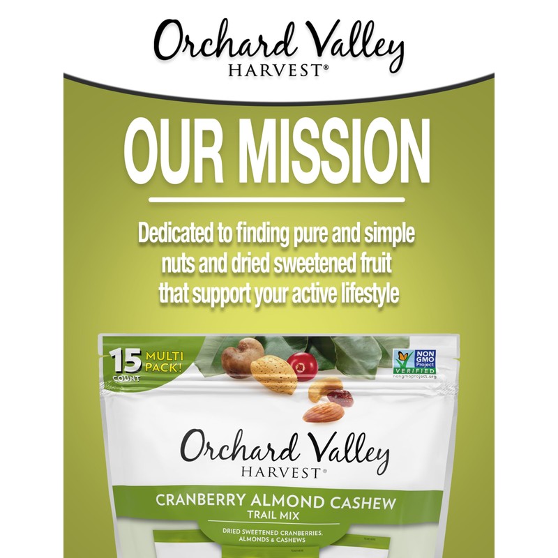 Orchard Valley Harvest Cranberry Almond Cashew Trail Mix, 1 Ounce