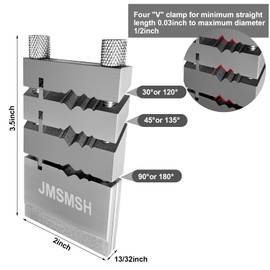 JMSMSH Steel Miter Cutting Vise Jig Jewelers Tool – Form 45º / 60 º and 90º-Degree Angles or Bends