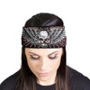 Milwaukee Leather | Bling Designed Wide Headbands-Headwraps for Women Biker