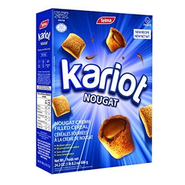 Telma Nougat Creme Filled Kariot Cereal, Family Size (24.2oz) Dairy Free