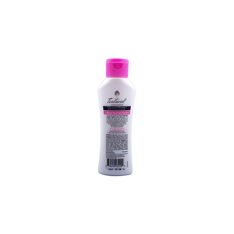 TEATRICAL - Crema Corporal Ultra Humectante. Con células madre de
