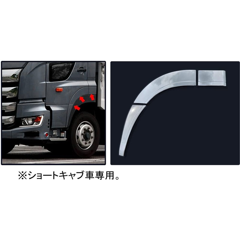ATS 17 Profile Short Cab Quarter Fender Cover (L/R Set)