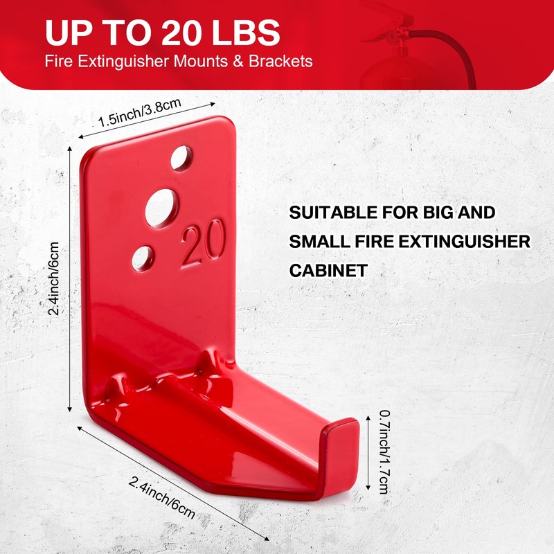 Queekay 20 Pack Fire Extinguisher Mount Universal Bracket 5 to
