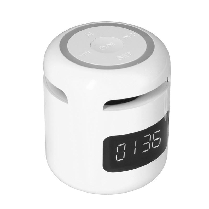 JM01 BT Clock Speaker Multifunctional Adjustable Portable BT Clock Speaker