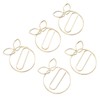 100Pcs Gold Paper Clips Cute Shape Stainless Steel Multifunction Metal