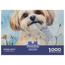 Papillon Perro para Adultos Divertidos Rompecabezas 1000 Piezas Juego Intelectual de Juguete Juego Educativo Alivio del Estrés Juguete Decoración del 