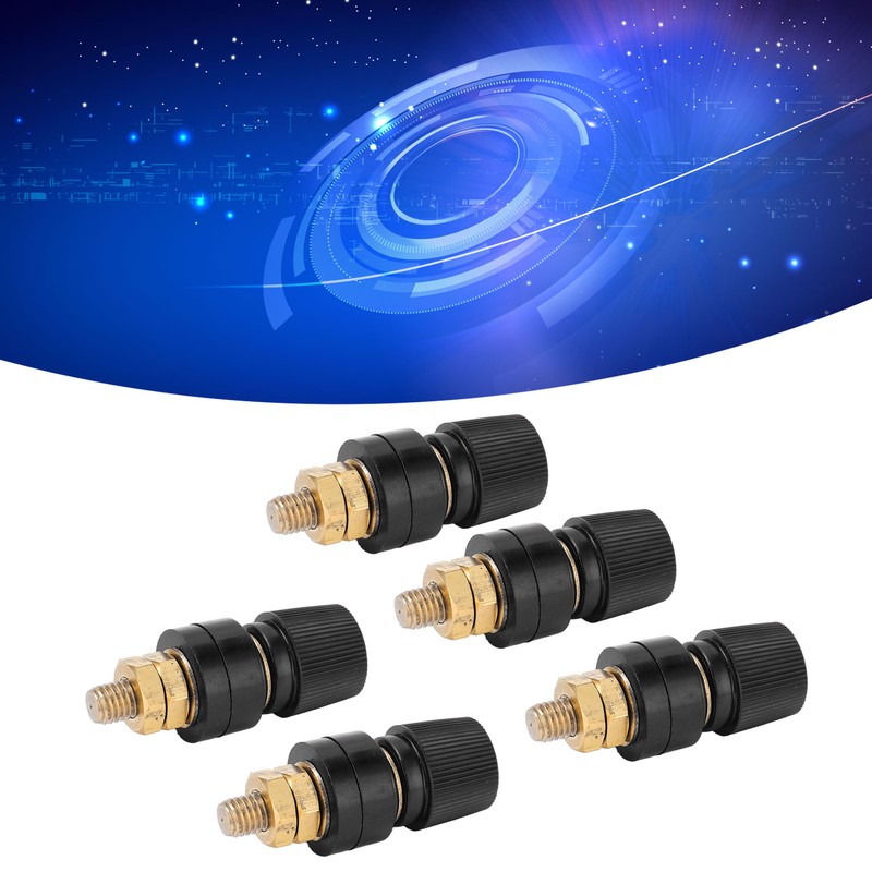 5Pcs Brass Binding Post Nickel Plated Inverter Terminal for Electronic
